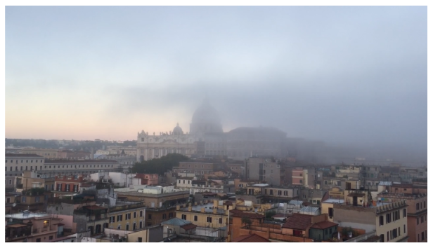 Cloud over St Peter's Basilica at the time of the Synod.